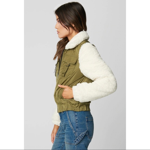 BLANK NYC Bomber Style Sherpa Jacket - Picture 3 of 10